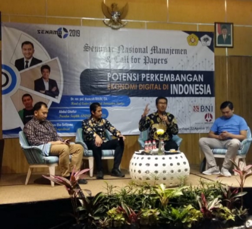 SEMINAR NASIONAL DAN CALL FOR PAPER (SENAMA) 2019 “Potensi Perkembangan Ekonomi Digital di Indonesia”