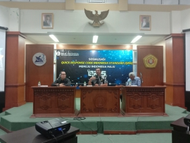 Sosialisasi Persiapan Implementasi Quick ResponsIndonesia Standart (QRIS)  Dari Bank Indonesia Di UPN &ldquo;Veteran&rdquo; Jawa Timur